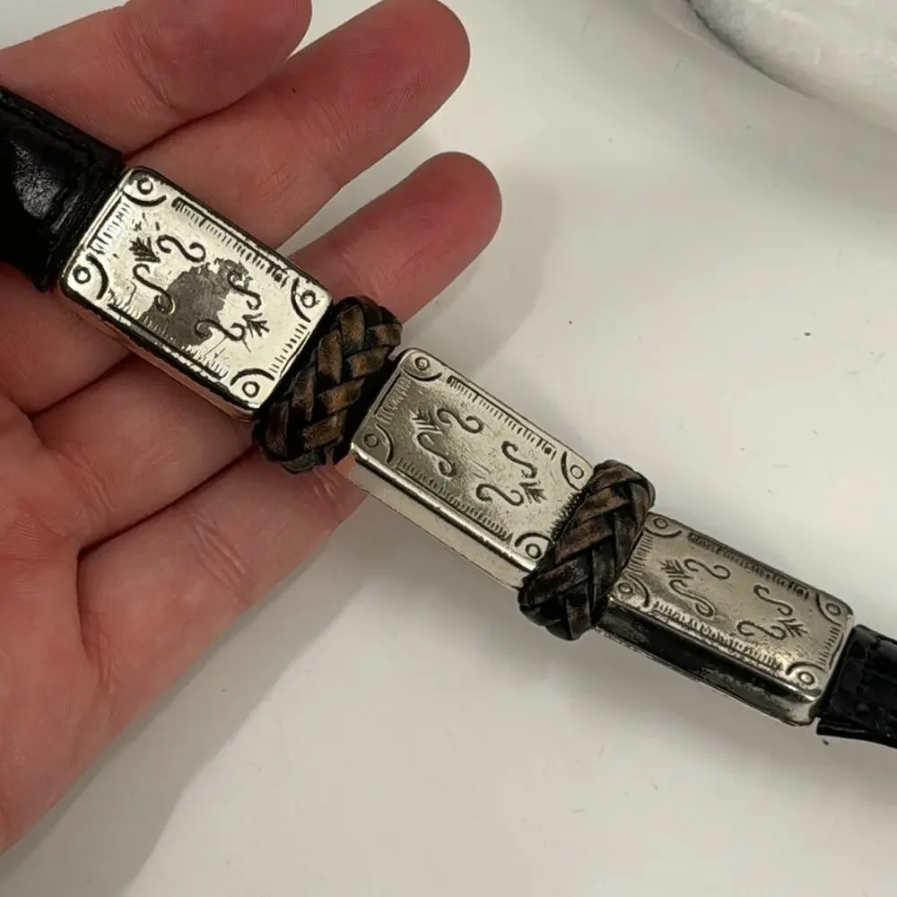 Vintage western Brighton leather belt